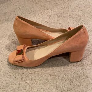 Cole Haan pink suede heels